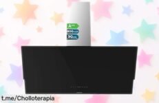 Impresionante campana extractora Cecotec de vidrio negro con succión de 800M3/h a precio rebajado: ¡di adiós al humo y disfruta cocinando!