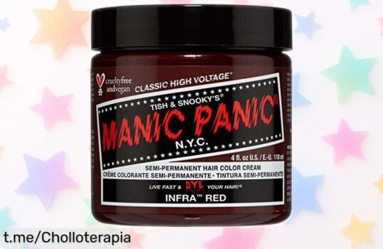 Impresionante coloración semipermanente Manic Panic Infra Red a precio loco, ¡rebaja limitada para darle vida a tu look y sentir esa adrenalina de un cambio auténtico!
