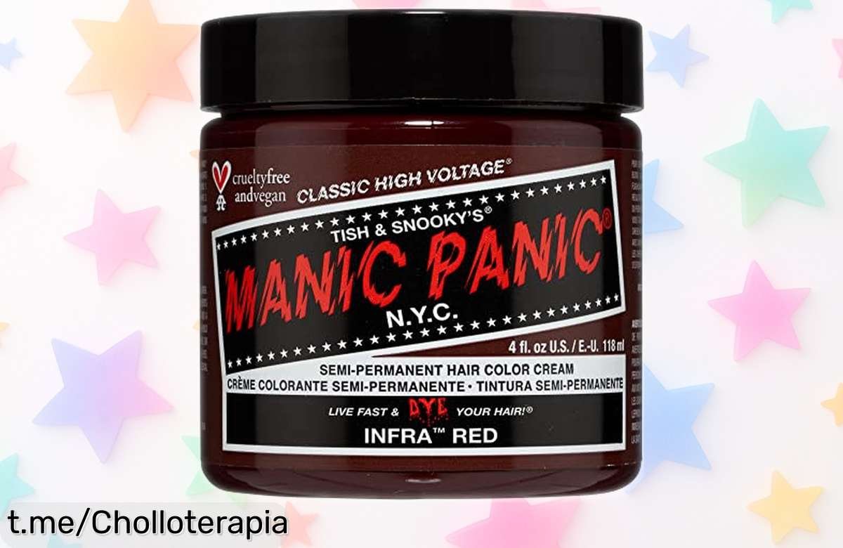 Impresionante coloración semipermanente Manic Panic Infra Red a precio loco, ¡rebaja limitada para darle vida a tu look y sentir esa adrenalina de un cambio auténtico!