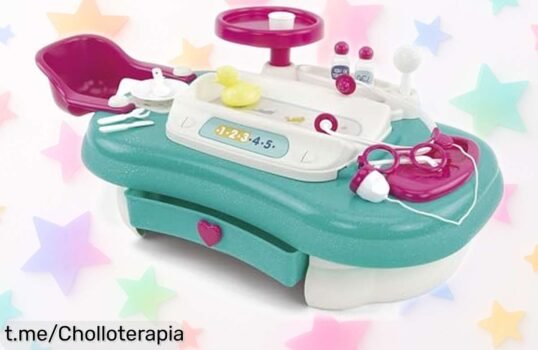 Impresionante juguete Nursery Center de enfermería con 3 zonas y 13 accesorios. Diversión asegurada a precio rebajado, ¡no te quedes sin el tuyo! Corre que vuelan las unidades.