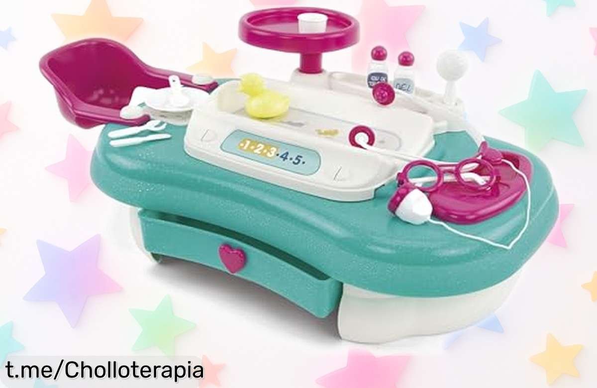 Impresionante juguete Nursery Center de enfermería con 3 zonas y 13 accesorios. Diversión asegurada a precio rebajado, ¡no te quedes sin el tuyo! Corre que vuelan las unidades.