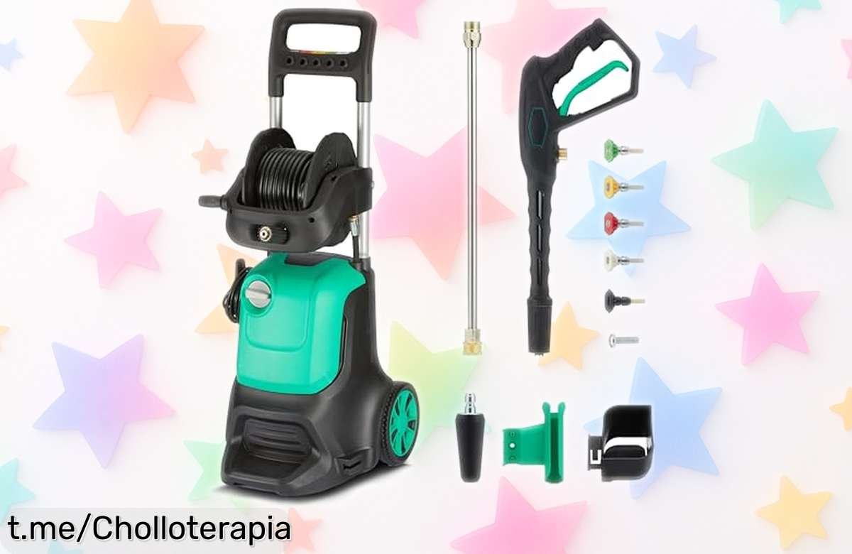 Impresionante lavadora a presión Amazon Basics de 2200 W, ahora con un ofertón que no puedes dejar escapar para tener tu hogar impecable ya mismo.