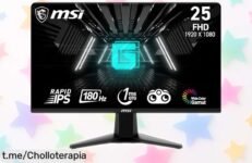 Impresionante monitor gaming MSI de 24,5” a precio rebajado: vive cada partida con colores vibrantes y sin pausas. ¡No te quedes atrás y hazte con el tuyo ahora mismo!