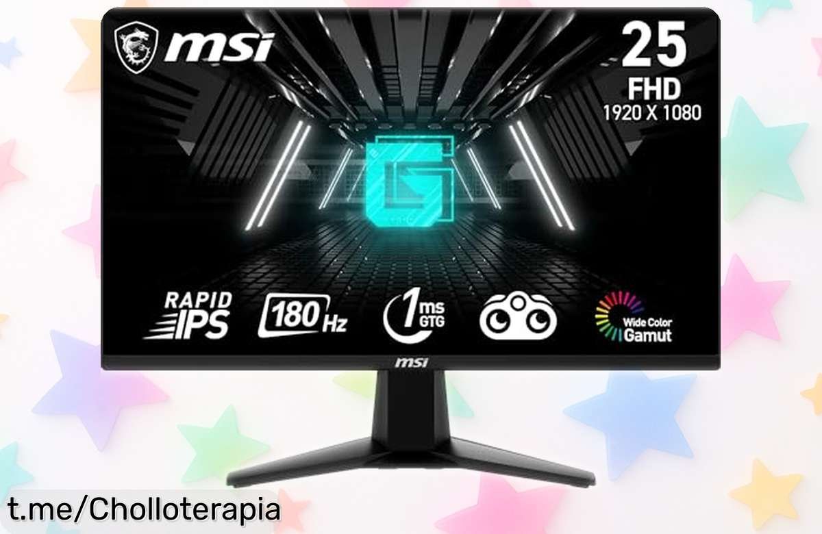 Impresionante monitor gaming MSI de 24,5” a precio rebajado: vive cada partida con colores vibrantes y sin pausas. ¡No te quedes atrás y hazte con el tuyo ahora mismo!