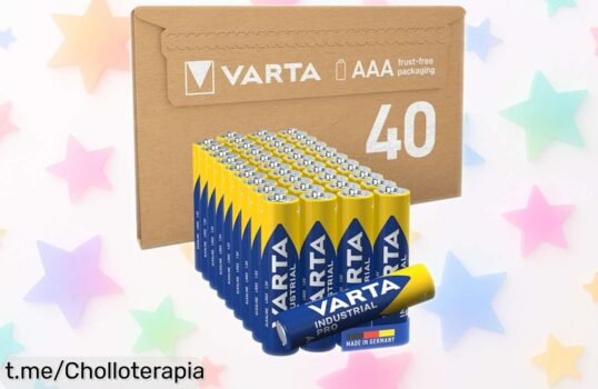 Impresionante pack de 40 pilas VARTA AAA, ahora a precio rebajado brutal: ¡energía infinita para la diversión de tus peques! No te quedes sin batería y aprovecha esta oportunidad ya.