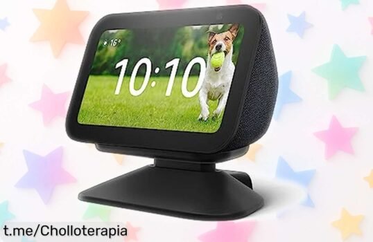Impresionante pantalla inteligente Echo Show 5 con sonido potente y soporte ajustable, ahora a un precio rebajado que no te puedes perder. ¡Súbete al tren de la diversión ya!