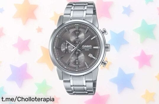 Impresionante reloj Casio para hombre con correa de acero resistente, ahora a un precio rebajado ¡No te quedes sin el tuyo y presume de estilo único cada día!
