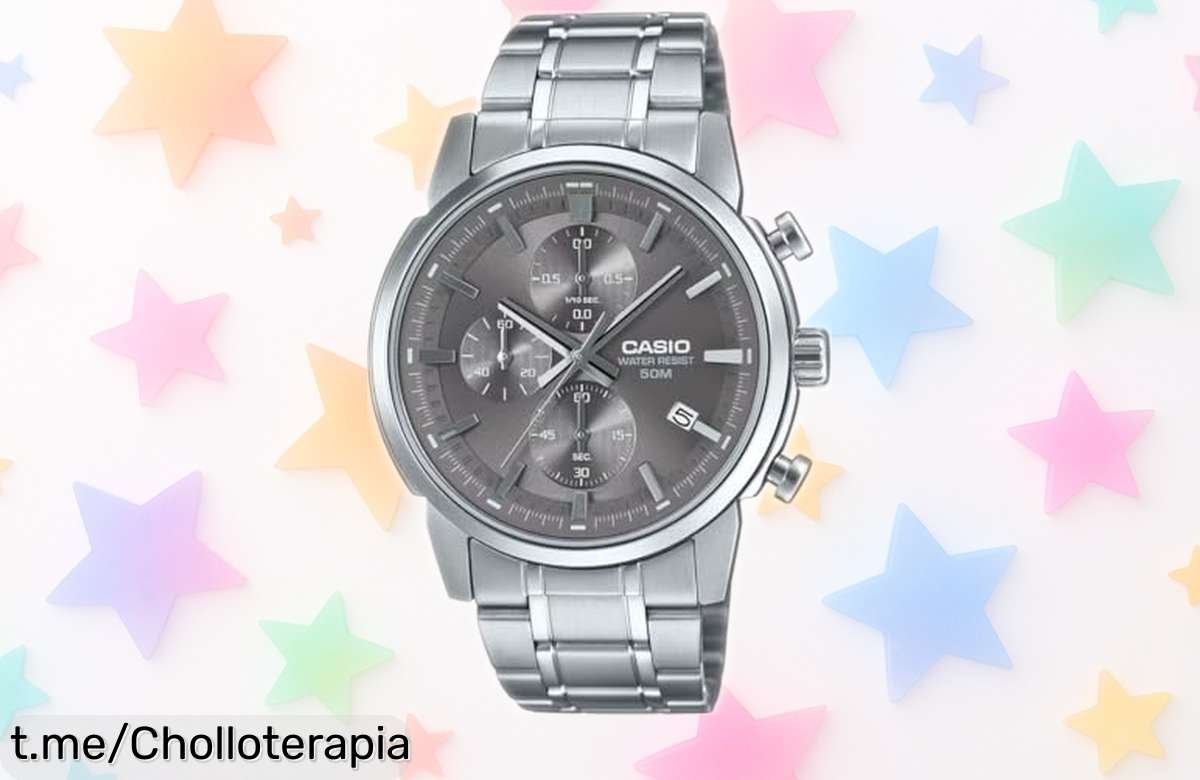 Impresionante reloj Casio para hombre con correa de acero resistente, ahora a un precio rebajado ¡No te quedes sin el tuyo y presume de estilo único cada día!