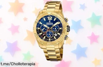 Impresionante reloj Festina en acero dorado y cronógrafo potente a precio rebajado, ¡una oportunidad que no querrás dejar escapar para lucir estilo!