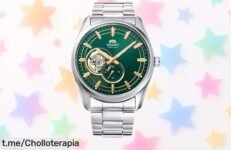 Impresionante reloj automático Orient con esfera semiesqueleto a precio rebajado, un super chollo que hará que cada segundo destaque: ¡hazlo tuyo antes de que se acabe!