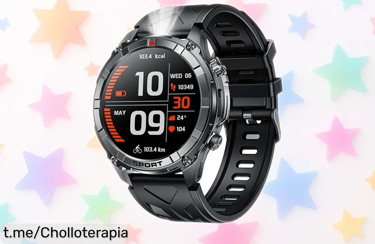 Impresionante reloj inteligente para hombre con pantalla gigante, más de 100 modos deportivos y a precio rebajado espectacular. ¡No te pierdas este super chollo que impulsa tus días!