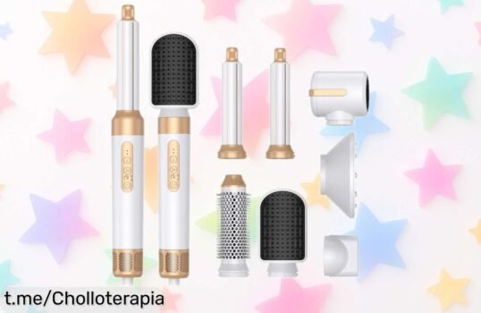 Impresionante secador de pelo 7 en 1 con rizador automático y diseño iónico a precio deslumbrante. Estilo de salón en casa, ¡no te quedes sin el tuyo!