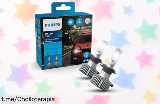 Impresionantes luces LED Philips para tu coche, iluminan un 220% más y ahora a precio rebajado; no dejes pasar esta oferta limitada que hará tus noches más brillantes y seguras.