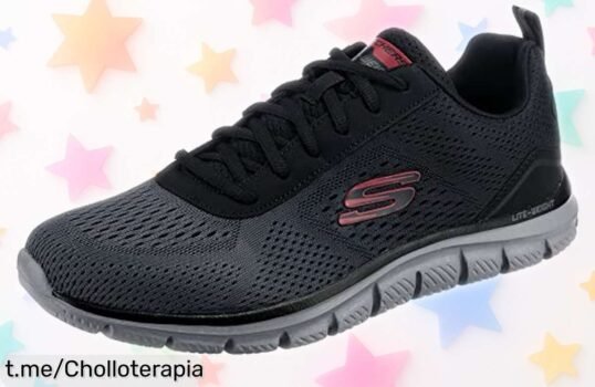 Impresionantes zapatillas Skechers negras con suela flexible a un precio de locura, dale a cada paso la energía que merece ¡No te quedes sin las tuyas antes de que desaparezcan!
