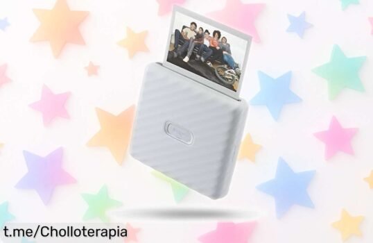 Impresora instax Link Wide blanca, imprime tus recuerdos en un instante y personaliza con códigos QR; ¡oferta rebajada por tiempo limitado, no dejes escapar esta oportunidad!