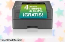Impresora láser Brother súper rápida con doble cara automática, rebajada en precio loco ¡Aprovecha este chollo y dale vida a tus ideas sin complicaciones!