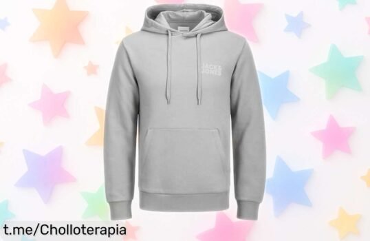 Impulsa tu estilo con la sudadera Jack & Jones, ¡a precio rebajado! Resistente y cómoda, no te quedes sin ella; siente la confianza cada día.