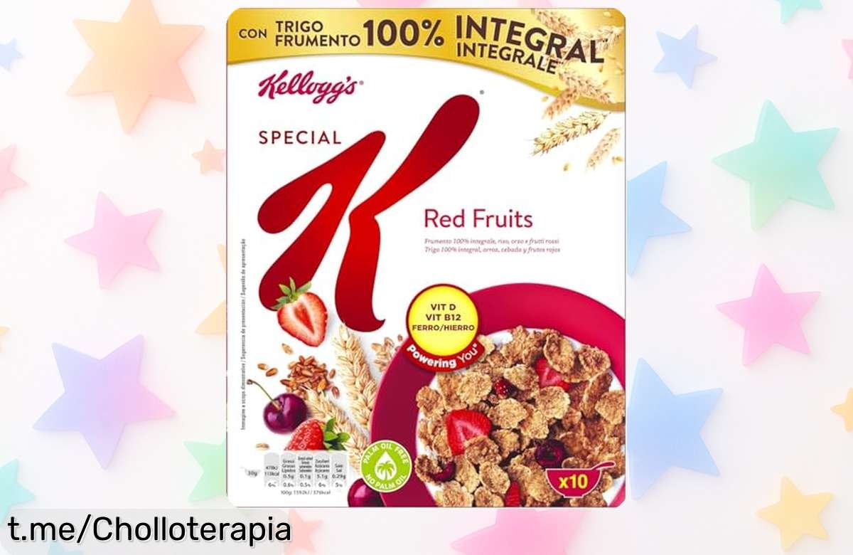 Impulsa tus mañanas con cereales Special K de frutos rojos en pack de 8, ¡ofertón imperdible para disfrutar y nutrir a toda la familia!