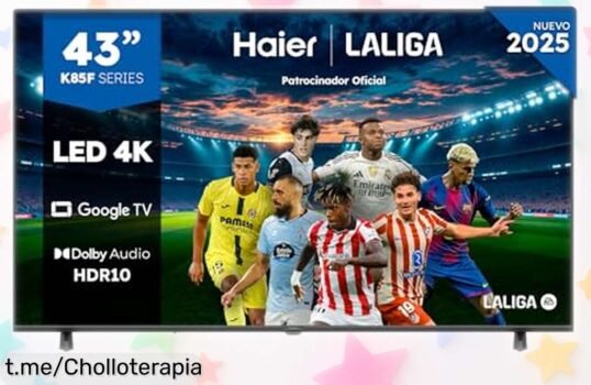 Increíble Smart TV Haier 43 4K UHD con Dolby Audio a precio rebajado, ¡vive el cine en casa y disfruta tu maratón favorita ya!