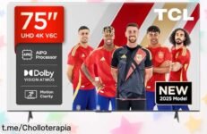 Increíble Smart TV de 75” con imagen 4K rebajada a precio loco, ¡hazla tuya ya y transforma cada noche en una experiencia cinematográfica inolvidable!