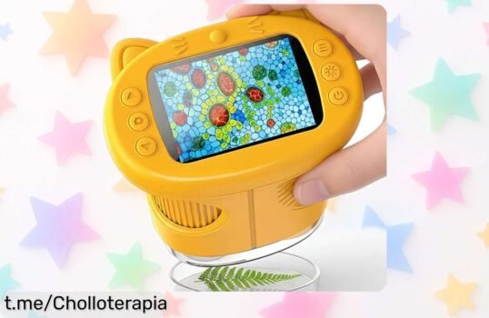 Increíble microscopio digital 4K para niños con aumento de 1000X, descubre el mundo en miniatura y aprovecha ¡el super chollo antes que se agote!