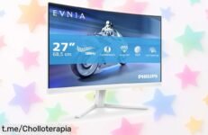 Increíble monitor curvo de juegos Philips Evnia 27” con 180 Hz y 1 ms, ahora a precio rebajado; vive cada partida al máximo ¡No te quedes sin el tuyo antes que se agoten!
