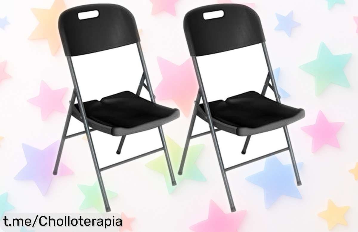 Increíble pack de 2 sillas plegables Thinia Home: resistencia total y precio rebajado, ¡hazte con ellas y disfruta del espacio como nunca antes!