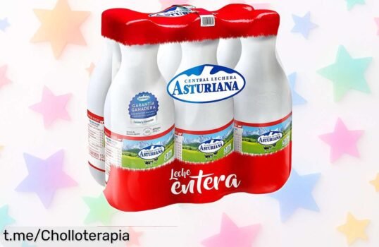 Increíble pack de 6 botellas de leche entera y semi Asturiana Lechera a precio rebajado, frescura garantizada para el hogar, ¡aprovecha este ofertón que vuela rápido!