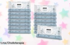 Increíble pack de toallitas Suavinex para bebé con 99% agua, cuida la piel sensible y ¡precio rebajado que vuela! No te quedes sin ellas, actúa ya y dale lo mejor a tu peque.
