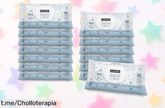 Increíble pack de toallitas Suavinex para bebé con 99% agua, cuida la piel sensible y ¡precio rebajado que vuela! No te quedes sin ellas, actúa ya y dale lo mejor a tu peque.