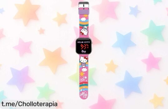 Increíble reloj LED Hello Kitty rosa con descuento brutal, diversión asegurada y resistencia a salpicaduras ¡Haz feliz a tu niña por un precio loco que no se repetirá!