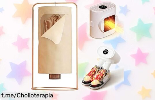 Increíble secador de ropa 3 en 1 con calefacción PTC, perfecto para tus zapatos y prendas: ¡ofertón que vuela, aprovéchalo antes de que se acabe!