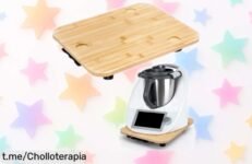 Increíble tabla de deslizamiento para Thermomix con rodillos antideslizantes, ¡ofertón que cuida tu cocina! Aprovecha esta rebaja y desliza tus recetas sin preocupaciones.