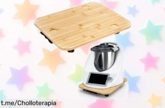 Increíble tabla de deslizamiento para Thermomix con rodillos antideslizantes, ¡ofertón que cuida tu cocina! Aprovecha esta rebaja y desliza tus recetas sin preocupaciones.