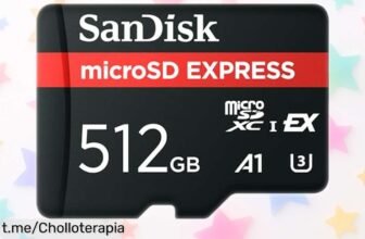 Increíble tarjeta microSD SanDisk de 512 GB, velocidad imbatible hasta 880 MB/s ¡Rebajada! Guarda tus momentos sin miedo y a toda velocidad. Date prisa, se van volando.