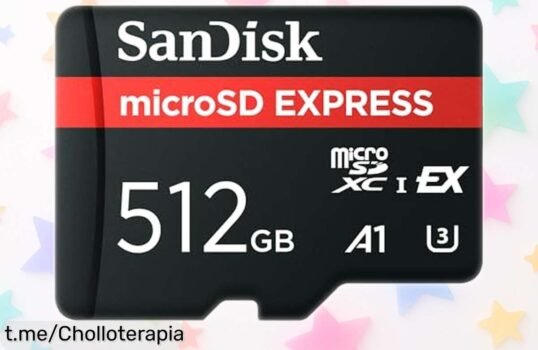 Increíble tarjeta microSD SanDisk de 512 GB, velocidad imbatible hasta 880 MB/s ¡Rebajada! Guarda tus momentos sin miedo y a toda velocidad. Date prisa, se van volando.