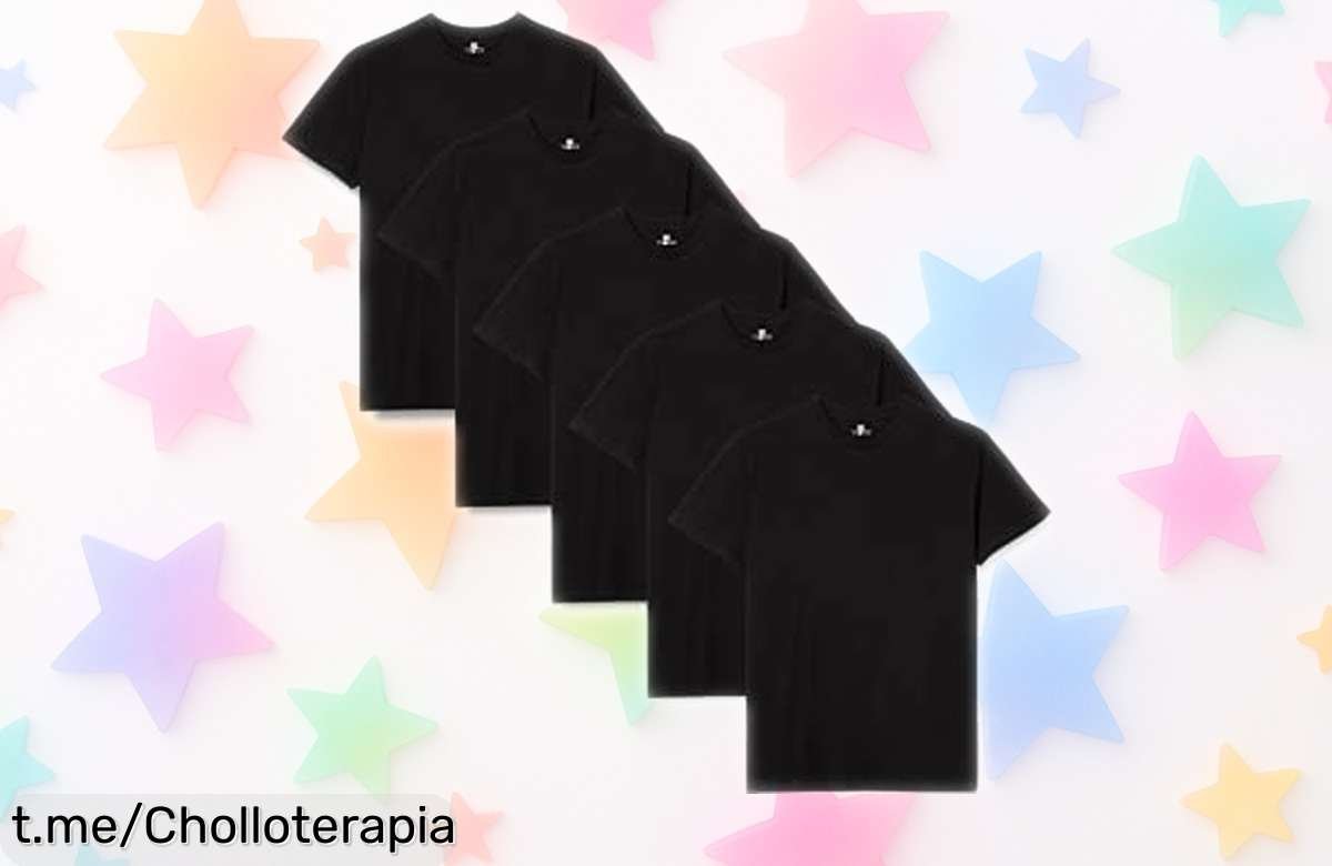 Increíbles camisetas de algodón para hombre, 5 unidades a precio sorprendente que no querrás perderte, ¡luce genial y ahorra ya o te quedarás sin ellas!