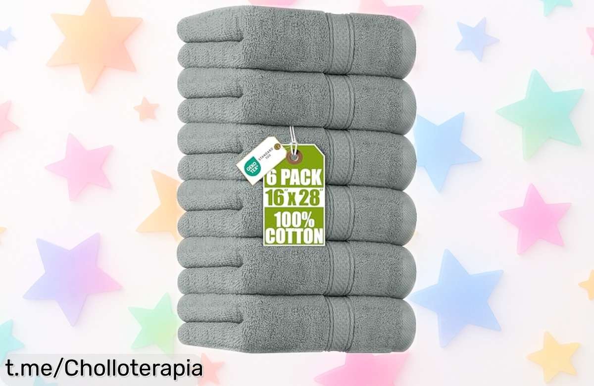Increíbles toallas de mano Utopia Towels: pack de 6 súper absorbentes a precio rebajado que no durará; disfruta la calidad y dile adiós a lo normal ¡hazte con ellas ya!