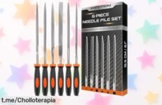 Juego de 6 limas KapStrom con mango antideslizante a precio rebajado, ¡aprovecha esta oferta limitada y lleva tus proyectos al siguiente nivel ya!