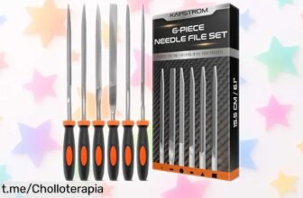 Juego de 6 limas KapStrom con mango antideslizante a precio rebajado, ¡aprovecha esta oferta limitada y lleva tus proyectos al siguiente nivel ya!