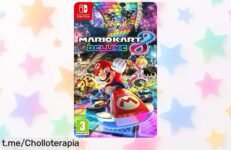 Juego de carreras Mario Kart 8 Deluxe con manillar Nintendo Labo, ¡un ofertón para sentir la velocidad real y conectar con tus amigos! No te lo pierdas, las emociones te esperan.