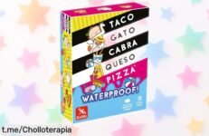 Juego de cartas impermeable Ludilo Taco Gato a precio rebajado, diversión en piscina o playa que no puedes dejar escapar. ¡Haz que cada momento sea único y disfruta ya de este super chollo!