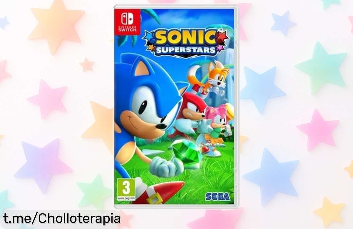 Juego de plataformas Sonic Superstars, mejorado y súper rebajado: ¡no te quedes sin la diversión a casa con tus amigos! Rápido, es un chollo que no se puede dejar pasar.