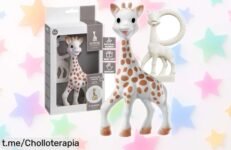 Juguete sensorial Vulli Sophie la Girafe edición limitada, ¡super chollo para que tu bebé sonría y encuentre alivio! No dejes pasar esta oportunidad y llévalo ya.