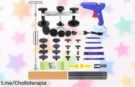 Kit de eliminación de dents Randalfy para coche y moto a precio rebajado, repara golpes en 30 minutos sin dañar la pintura; ¡deja tu vehículo como nuevo antes que se agote!