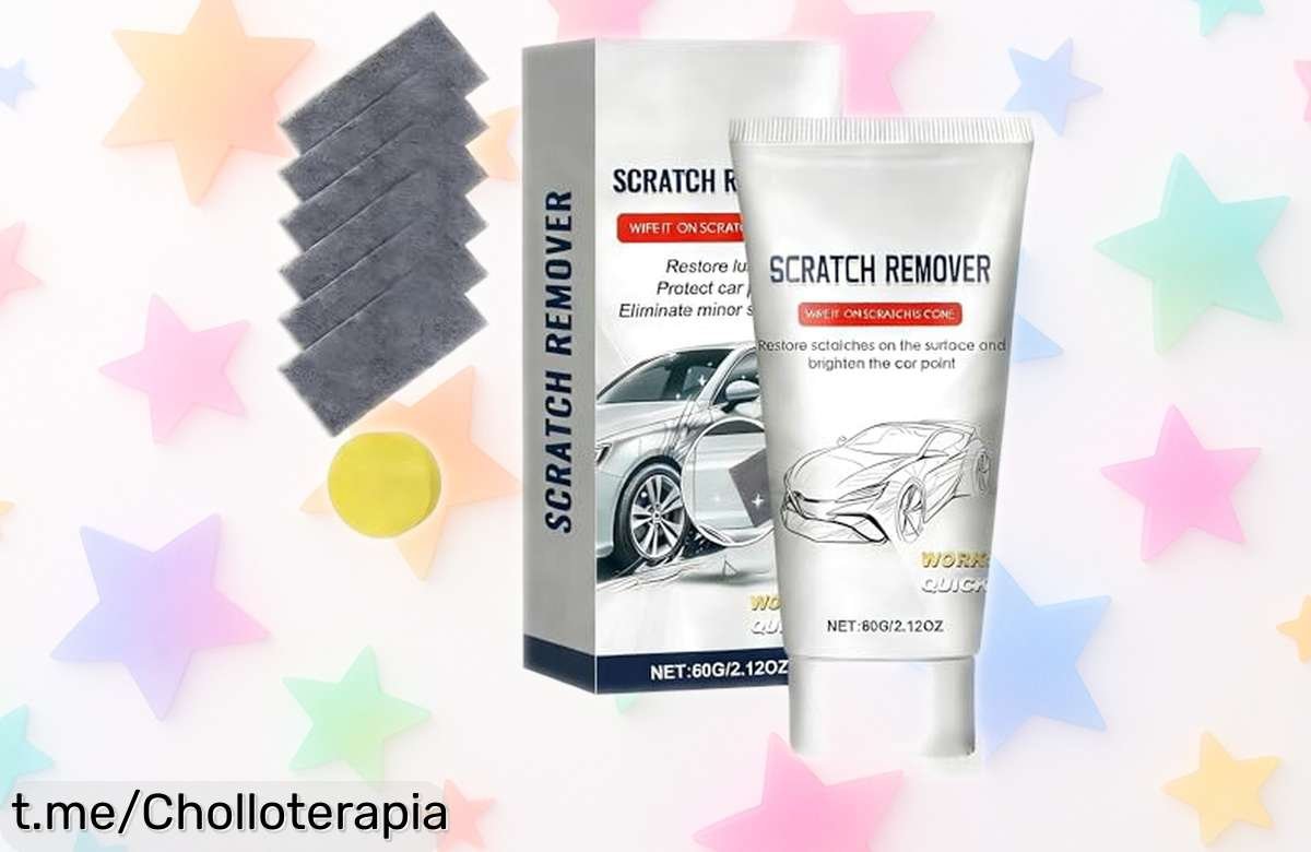 Kit de reparación de arañazos para coche con 6 paños nano y pasta pulidora, ¡ofertón increíble que deja tu auto como nuevo! Aprovecha este precio loco antes que se acabe.