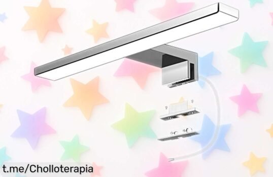 Lámpara LED para espejo de baño resistente al agua y perfecta para maquillaje, ahora a precio rebajado: ¡ilumina tu rutina diaria con este super chollo antes de que se acabe!