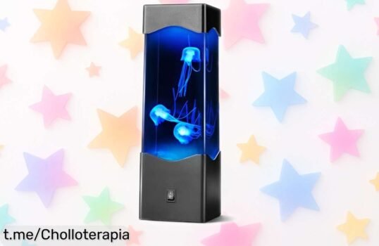Lámpara de medusas Faithorse que cambia de color, un super chollo para decorar y relajar tu hogar. ¡Aprovecha este precio rebajado y llena tus días de luz y sonrisas!