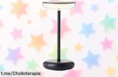 Lámpara de mesa LED Brilliant, portátil y recargable: ilumina tus momentos especiales con este chollazo antes de que se acabe la oferta. ¡No te quedes sin ella!
