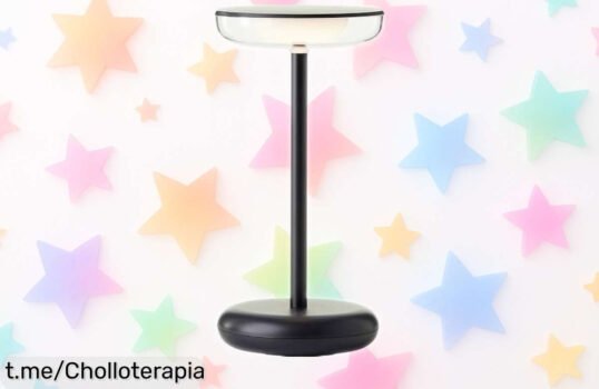 Lámpara de mesa LED Brilliant, portátil y recargable: ilumina tus momentos especiales con este chollazo antes de que se acabe la oferta. ¡No te quedes sin ella!